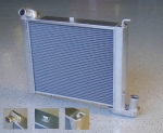 E8942 RADIATOR-ALUMINUM-DIRECT FIT-NATURAL FINSIH-WITH AUTO TRANS OIL COOLER-63-72