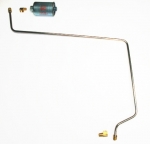 E9188 LINE-FUEL-PUMP TO CARBURETOR-S.S.-FUEL INJECTION-1 LINE-2 FITTINGS-WITH FILTER-62
