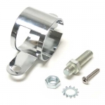 E9338 BRACKET-FUEL FILTER-327 SPECIAL HIGH PERFORMANCE-WITH STUD-CHROME-63-65