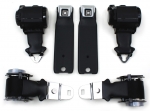 E14781 SEAT BELT ASSEMBLY-OE STYLE-DUAL RETRACTORS-GM BUCKLES WITH GM LOGO-COLORS-PR-72-73
