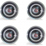 E9937 WHEEL SET-ALUMINUM BOLT ON WHEEL-WITH CENTER BOWTIE CAP-COMPLETE-67