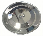 E12196 LID-AIR CLEANER-CHROME-327-WITH SILK-MADE IN USA-65