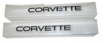 EC720 SILL EASE  / SILL COVERS / PROTECTORS-CLEAR-WITH BLACK LETTERS-PAIR-88-89