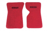 E14836LC MAT SET-FLOOR-80-20 LOOP-WITH EMBROIDERED CORVETTE LOGO-COLORS-PAIR-68-69