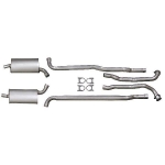 E3562OR EXHAUST SYSTEM-BIG BLOCK-4 SPEED-2 1-2 INCH-WITH OFF ROAD 3 CHAMBER MUFFLERS-N11 OPTION-65-67