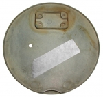 347913 DOOR-PLATE-GAS-UNPAINTED-75-NEW OLD STOCK