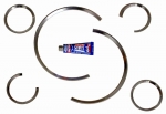 Click Here For Full Product Info E11840 BEZELS-GAUGE-SILVER ALUMINUM-6 PIECES-97-04