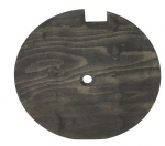 E14265 COVER-SPARE TIRE-CORRECT THICKNESS-5 PLY-FINISHED IN BLACK STAIN-56-60