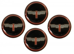 Click Here For Full Product Info E1524SINGLE EMBLEM -WHEEL-VICTORY BIRD-BLACK-1 3/4-EACH