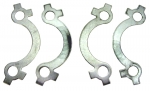 E1730 LOCK SET-EXHAUST-FRENCH-327-STAINLESS STEEL-SET OF 4-64-65