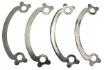 E1963 LOCK SET-EXHAUST-FRENCH-396/427-STAINLESS STEEL-SET OF 4-65-67