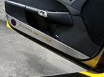 E21324 Door Guard-Brushed-Stainless Steel-W/ Carbon Fiber Corvette Inlay-Colors-Pair-05-13