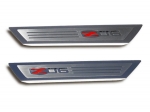 E21330 Sill Plate-Door-Outer-Polished-W/ Z06 505HP Logo Inlay-Pair-05-13