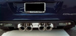 E21557 Panel-Exhaust-Borla Quad Oval Tip Exhaust-Polished-Stainless Steel-05-13