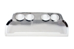 E21558 Panel-Exhaust-Borla Quad Oval Tip Exhaust-Perforated-Stainless Steel-05-13