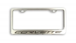 E21639 Frame-License Plate-C6 Corvette Lettering-Carbon Fiber Inlay-7 Colors Available