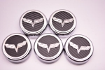 Click Here For Full Product Info E21715 Cap Set-Engine Fluids-Carbon Fiber-Colors-C6 Crossed Flags-Automatic-5 pieces-05-13