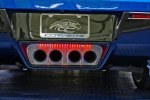 E21801 Panel-Exhaust-Stock Exhaust-Perforated-Stainless Steel-With Red LED-14-17