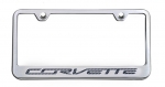 E21820 Frame-License Plate-C7 Corvette Lettering-Carbon Fiber Inlay-7 Colors Available