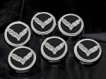 Click Here For Full Product Info E21874 Cap Set-Engine Fluids-Carbon Fiber-Colors-C7 Crossed Flags-Manual-6 pieces-14-17