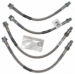 E2278 HOSE SET-BRAKE-BRAIDED STAINLESS STEEL-USA-4 PIECES-63-82