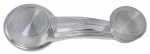 E2585 HANDLE-CRANK-WINDOW-WITH RETAINING CLIP-CLEAR KNOB-EACH-67-79