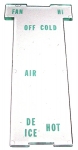 Click Here For Full Product Info E3105 LENS-CLIMATE CONTROL-EXCEPT AIR CONDITIONING-68