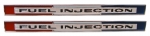 E3156 EMBLEM SET-FRONT SIDE FENDER-FUEL INJECTION-GM RESTORATION-W-FSTN.-65