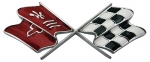 E3159 EMBLEM-FUEL DOOR-CROSS FLAG-69-73