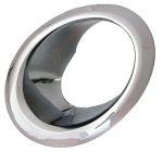 E3297 BEZEL-EXHAUST-CHROME-LEFT-66-67