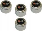 E3338 CAP SET-CENTER-ALUMINUM WHEEL-WITH EMBLEM-REPLACEMENT-PLASTIC-PACE CAR-4 PIECES-78