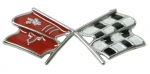 E6292 EMBLEM-CONSOLE-CROSS FLAGS-USA-68