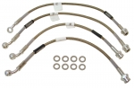 Click Here For Full Product Info E6320 HOSE SET-BRAKE-BRAIDED STAINLESS STEEL-4 PIECES-USA-97-04