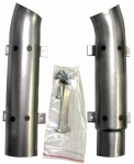 E6558 HEAT SHIELD-EXHAUST PIPE-2 INCH-PAIR-63-64