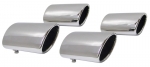 Click Here For Full Product Info E6681 EXHAUST TIPS-POLISHED STAINLESS STEEL-OVAL-SET OF 4-97-00