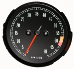 Click Here For Full Product Info E6881 TACHOMETER-ASSEMBLY-WITH 6000 RPM RED LINE-65-67