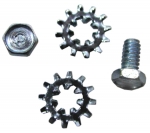 E8620 SCREW AND LOCK WASHER SET-HEADLAMP MOTOR BRACKET GROUND-P HEADMARK-2 EACH-63-67