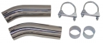 Click Here For Full Product Info EC551 EXHAUST TIPS-POLISHED STAINLESS STEEL-NON FLARED-WITH CLAMPS-PAIR-74-82