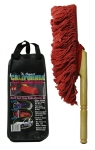 EC581 DUSTER-ORIGINAL CALIFORNIA CAR DUSTER-W-STORAGE POUCH AND WOOD HDL.-53-14