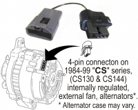 E13995 HARNESS-ALTERNATOR CONVERSION-69-85