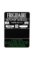 13064 DECAL-AIR CONDITIONING COMPRESSOR-FRIGIDAIRE-66