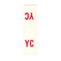 13089 DECAL-MASTER CYLINDER BAIL LABEL-YC-67-79