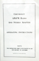 13637 INSTRUCTION BOOKLET-AM-FM RADIO AND STEREO ADAPTER-68-76