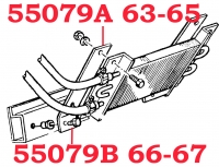 55079B BRACKET-AUTOMATIC TRANSMISSION COOLER-327-PAIR-66-67