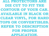 E12357 PROTECTOR-REAR DECK LID-CONVERTIBLE / SOFT TOP-BLACK-68-75