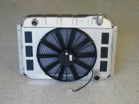 E11621 RADIATOR AND FAN COMBINATION-ALUMINUM-LOW PROFILE-55-60