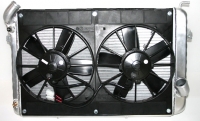 E11627 RADIATOR AND FAN COMBINATION-ALUMINUM-AUTO-SMALL BLOCK TO BIG BLOCK UP GRADE-66-72