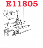 E11805 RETAINER-TRANSMISSION MOUNT RUBBER CUSHION-53-62