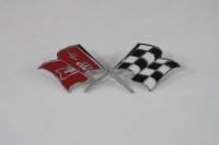 E12501 EMBLEM SET-FRONT SIDE FENDER-CROSS FLAG-PAIR-57