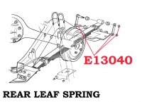 E13040 SHACKLE KIT-REAR LEAF SPRING-WITH NUTS-53-62